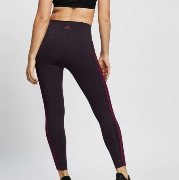 New ADIDAS BELIEVE THIS 2.0 3-STRIPES 7/8 TIGHTS GC7786 - Picture 2 of 10